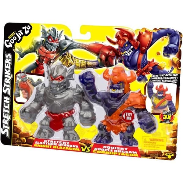 Strikers Blaz vs Corr 11cm Figur Duo - HEROES OF GOO JIT ZU - Episk kamp med krigerrustning