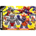 Miniatyrbillede 1 af 6: Strikers Blaz vs Corr 11cm Figur Duo - HEROES OF GOO JIT ZU - Episk kamp med krigerrustning