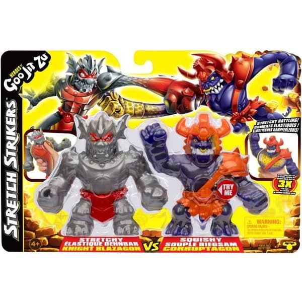Strikers Blaz vs Corr 11cm Figur Duo - HEROES OF GOO JIT ZU - Episk kamp med krigerrustning