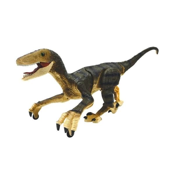 Kauko-ohjattava simulaatiodinosaurus - LEXIBOOK - Velociraptor 45 cm - Nivelliikkeet - Valotehosteet - Mölyävät äänet