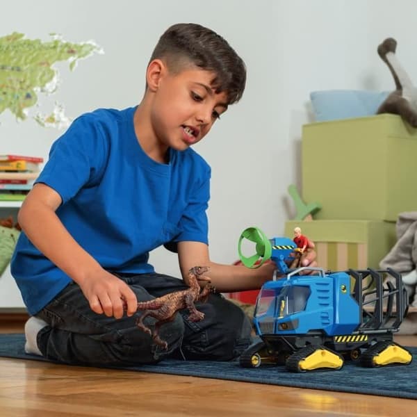 Dinosaurie-fångstfordon - Dinosauriefigurset - Schleich 42604 Dinosaurieleksaks - Från 4 år
