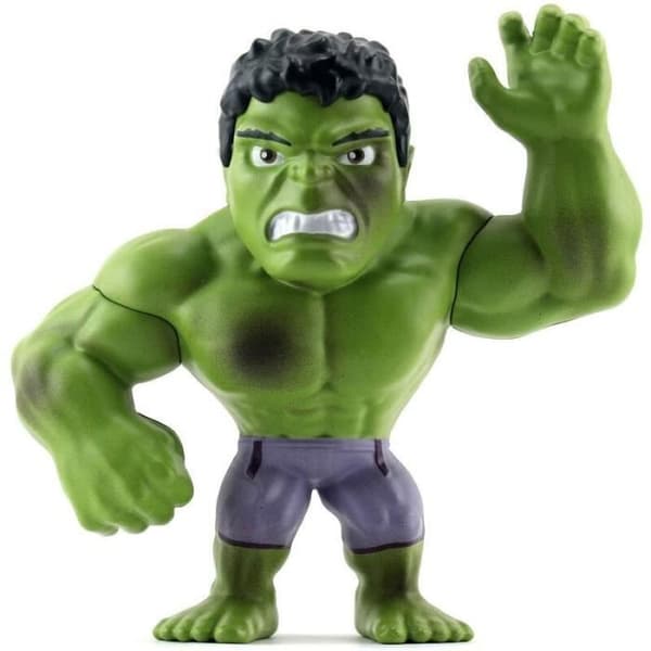 Hulk Metallfigur 15cm - Marvel - Samla Andra Hjältar - För Barn Från 8 År