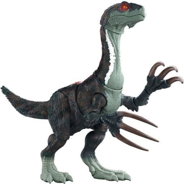 Jurassic World Figure - Slasher Dino Sound från MATTEL - Ledd och ljuddinosaurie för barn från 4 år och uppåt