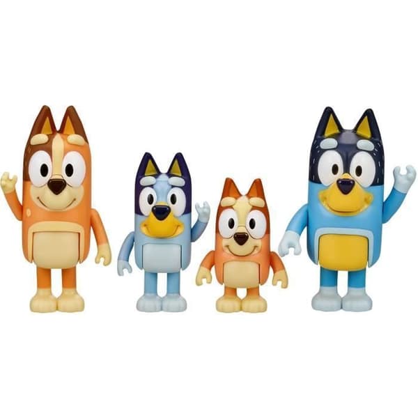 Box med 4 Bluey familjefigurer - ÄLGEKAKAR
