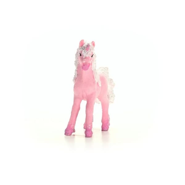Figur - Schleich - Blommig Enhörningsföl - Svart, Rosa, Vit - Från 5 år - Unisex