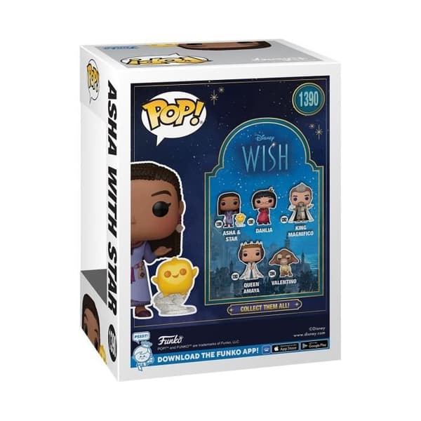 Funko Pop! Disney: Wish - Asha med stjärna - Grå och flerfärgad - Vuxen