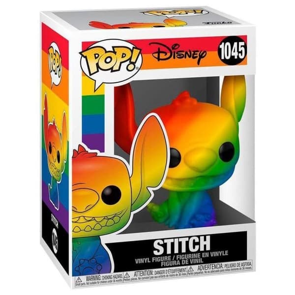 Disney Pride Stitch Rainbow POP Figur - FUNKO - 9cm - Presentförpackning - Blandat