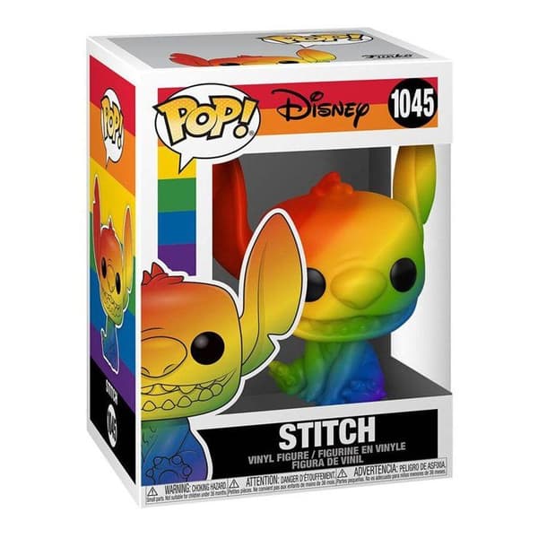 Disney Pride Stitch Rainbow POP Figur - FUNKO - 9cm - Presentförpackning - Blandat