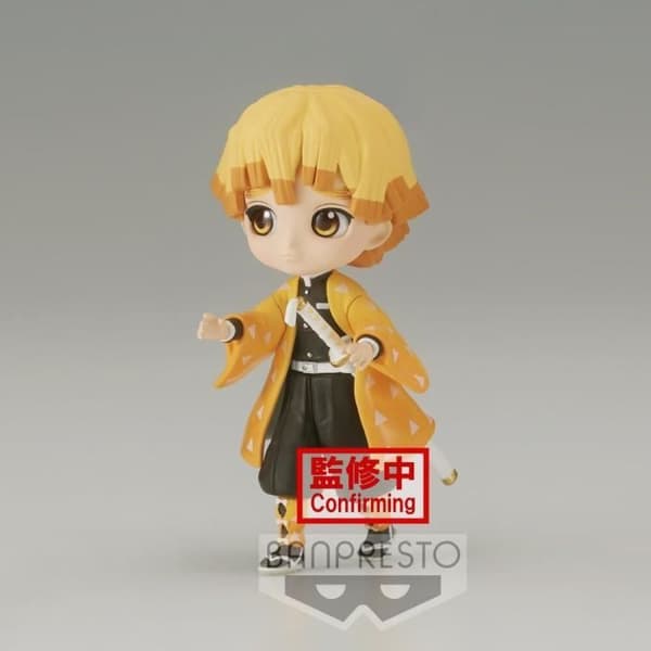 Figur i Q Posket Petit - Demon Slayer - Zenitsu Agatsuma - Klara färger - 3 separata delar - BANDAI VISUAL