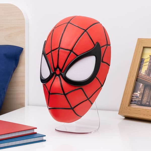 Lampe - Paladone - Spider-Man-mask - 22 cm - USB eller batteri - Röd