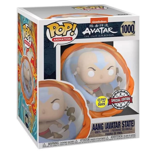 Figur Figurine POP Avatar Aang Alla Element Glöd i Mörker Exclusiv - - - Ocio Stock