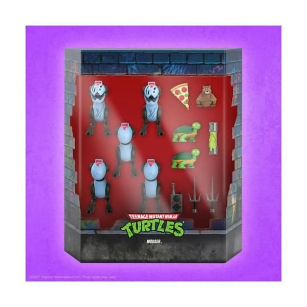 Figurer - Super7 - Ninja Turtles - Pack 5 Ultimates Mousers Vit Blandad Vuxen inomhus