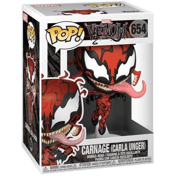 Marvel Comics Carla Unger Carnage Exklusiv POP-figur - Funko - Svart - Unisex - Vuxen