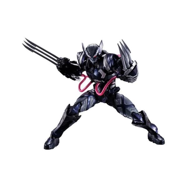 Tech-On Avengers figur - BANDAI - S.H. Figuarts Venom Symbiote Wolverine 16 cm - Marvel - Mixed