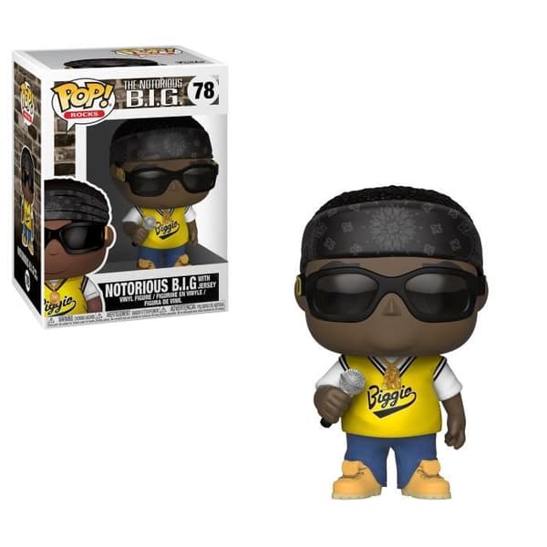 Funko Pop! Rocks: The Notorious BIG med sin tröja