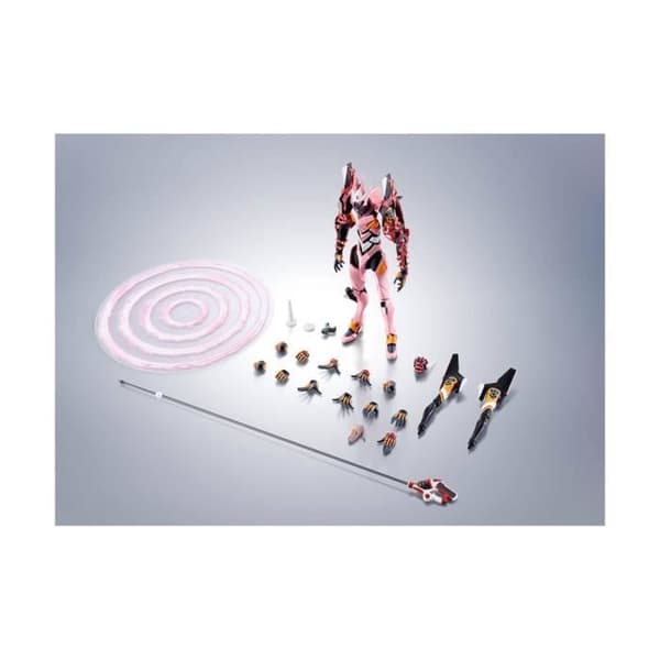 Figur Robot Spirits Bandai Tamashii Nations - Evangelion 3.0+1.0 Tre gånger om en tid - Enhet-08y Vit 17 cm