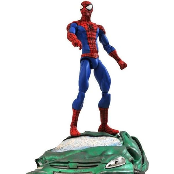 Spider-Man Marvel Select Figur - 20 cm - Röd och Blå - För barn från 3 år och uppåt