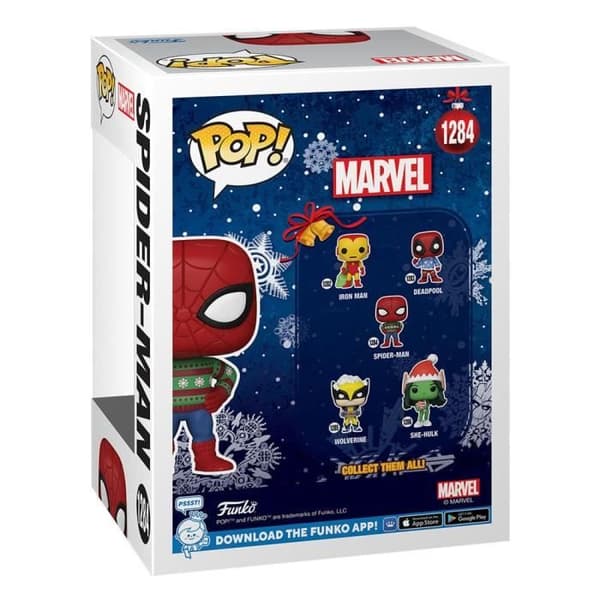 Vinylfigur - FUNKO - Spider-Man - Röd - Marvel - 9 cm