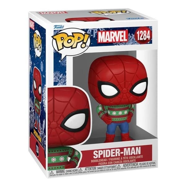 Vinylfigur - FUNKO - Spider-Man - Röd - Marvel - 9 cm