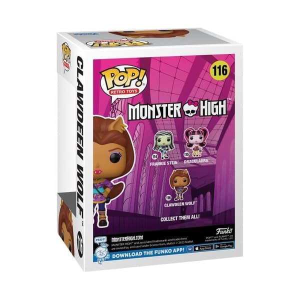 Funko Pop! Retroleksaker: Monster High: Clawdeen