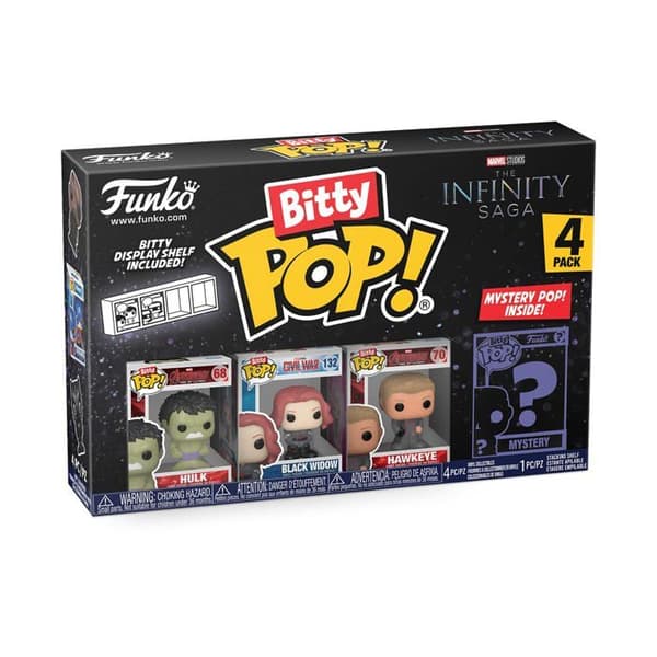 Figuriner miniatyr - Funko - Bitty Pop - Marvel - 4 mini-figurer - Flerfärgad - Välgjorda detaljer