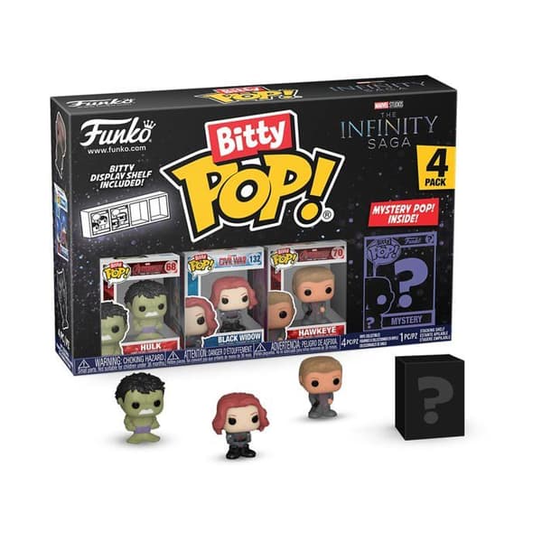 Figuriner miniatyr - Funko - Bitty Pop - Marvel - 4 mini-figurer - Flerfärgad - Välgjorda detaljer