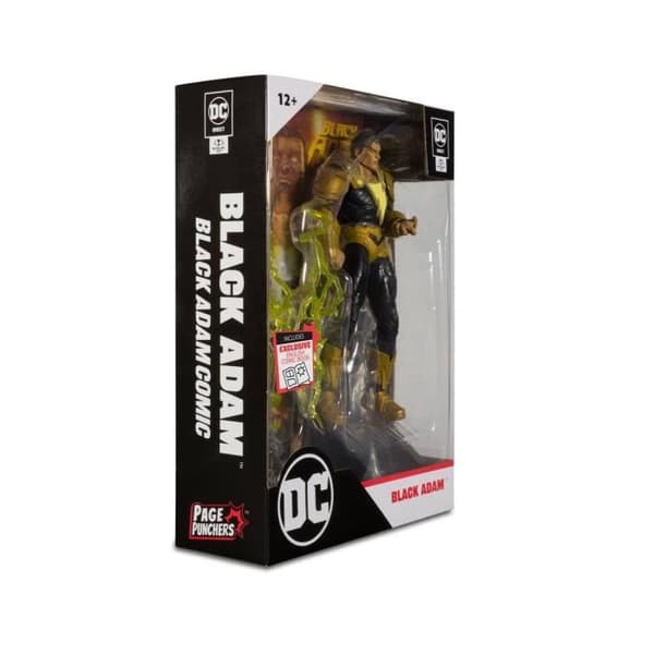 McFarlane Toys - DC Comics - Svart Adam 18cm figur och serietidning
