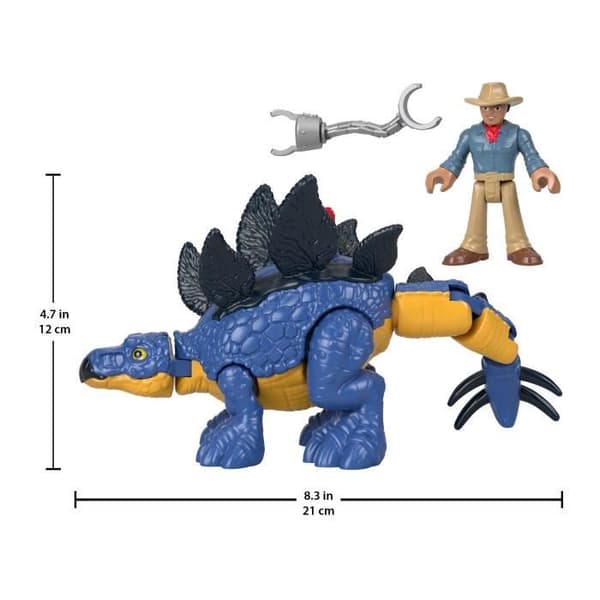 Imaginext-Jurassic World-Stegosaurus och Dr Grant GVV64