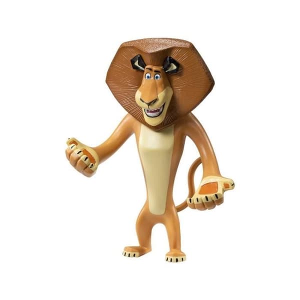 Figurins - Noble Collection - Madagaskar - Bendyfigs Alex 15 cm - Flexibel - Ledad - För vuxna