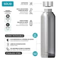 Miniatyrbild 2 av 6: Quokka 11801. Botella Acero Inoxidable Solid Jet Black 630ml.