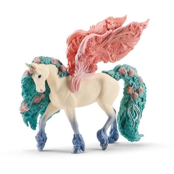 Pegasus statyett med blommor - SCHLEICH - Bayala - För barn - Flerfärgad