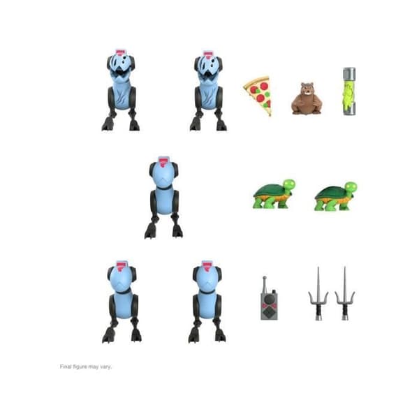Figurer - Super7 - Ninja Turtles - Pack 5 Ultimates Mousers Vit Blandad Vuxen inomhus