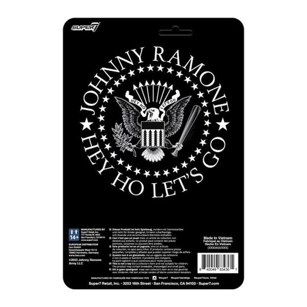 Staty - Super 7 Statyette Johnny Ramone Figurine - ReAction Figur