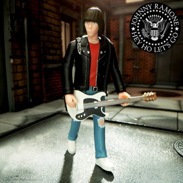 Staty - Super 7 Statyette Johnny Ramone Figurine - ReAction Figur