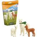 Miniatyrbild 1 av 5: Lekset - SCHLEICH - Alpacafamiljen - Bumpfria kamelider - Mjuk ull - Vit och brun