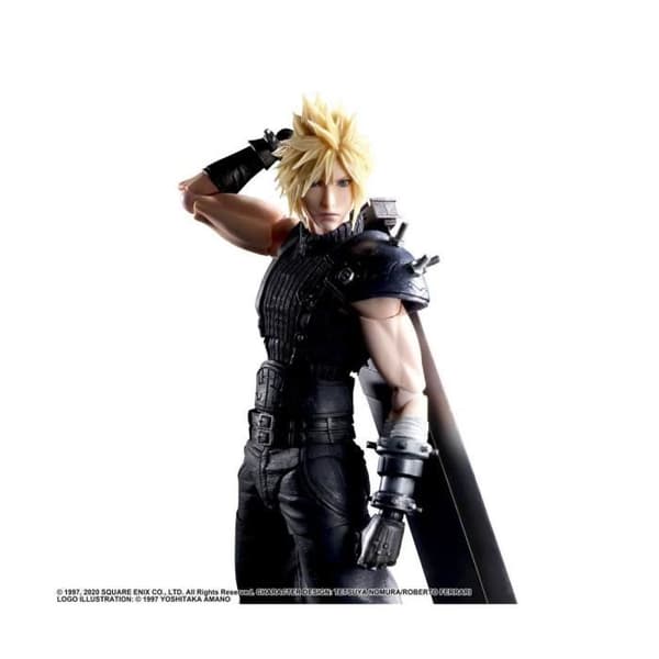 Final Fantasy VII Remake Play Arts Kai Figure - Square-Enix - Cloud Strife Ver. 2 27 cm - Blandat - Vuxen