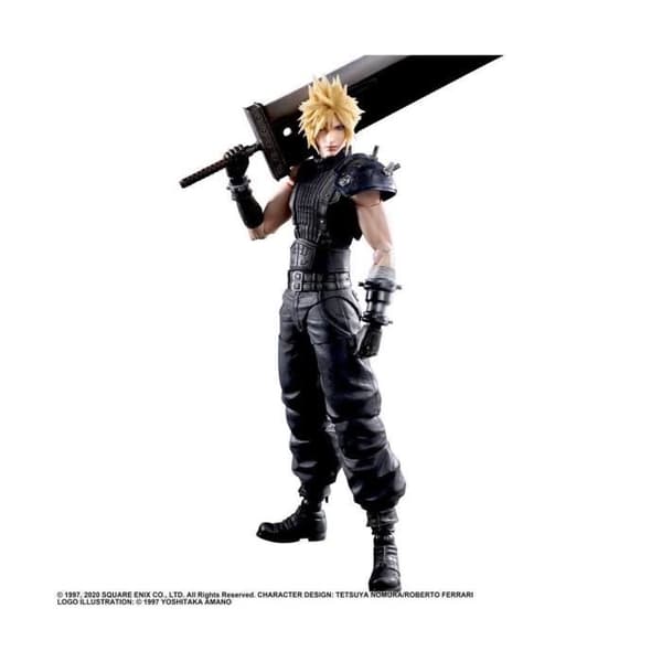 Final Fantasy VII Remake Play Arts Kai Figure - Square-Enix - Cloud Strife Ver. 2 27 cm - Blandat - Vuxen