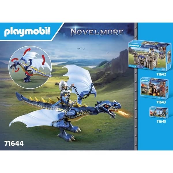 PLAYMOBIL 71644 Fighters med drakar och kanoner, Novelmore, Dragon, 39 stycken, från 4 år och uppåt