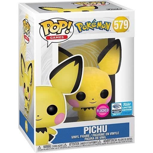 Funko Pop! Spel: Pokémon - Pichu Flocked (Exc) - Exklusivt för Smartoys