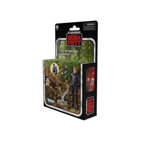 Star Wars: The Book of Boba Fett Vintage Collection Figures - Luke Skywalker & Grogu 10 cm