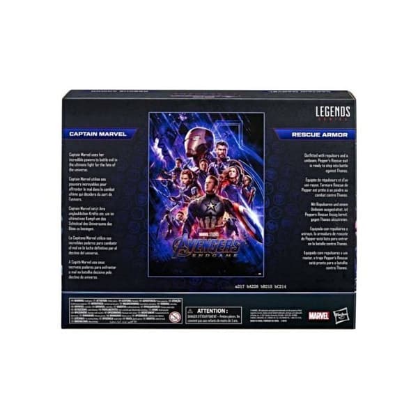 Figur - Hasbro - Avengers: Endgame - Captain America & Rescue Armor - 15 cm - Troget trogna detaljer