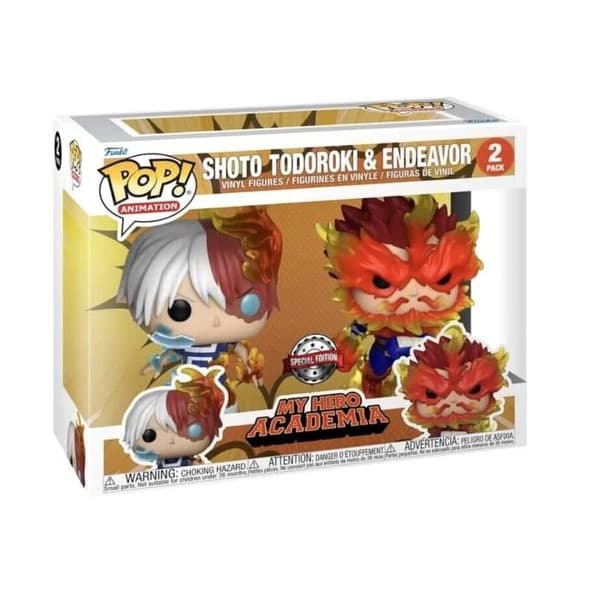 Funko Pop Animation My Hero Academia 2 Shoto Todoroki och Endeavour Figure Pack