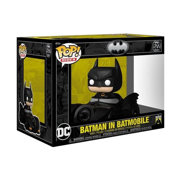 Figur - FUNKO - Pop Ride DLX N° 522 - Batman med Batmobile - 85-årsjubileum - Unisex