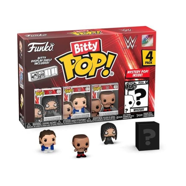 WWE - BITTY POP 4-PACK 2,5CM - THE UNDERTAKER FUNKO 75464 - 8896987546