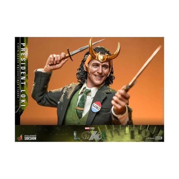 Figur 1/6 President Loki 31 cm - HOT TOYS - Loke - Mixed - Marvel - Interiör