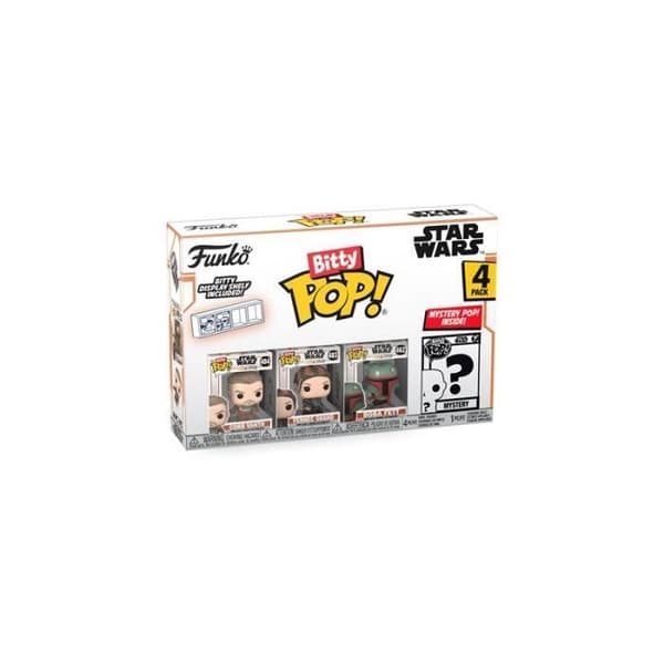 Pack 4 Funko Bitty Pop Mandalorian Marshal Figures - Star Wars - Toy - Pack med 4 figurer