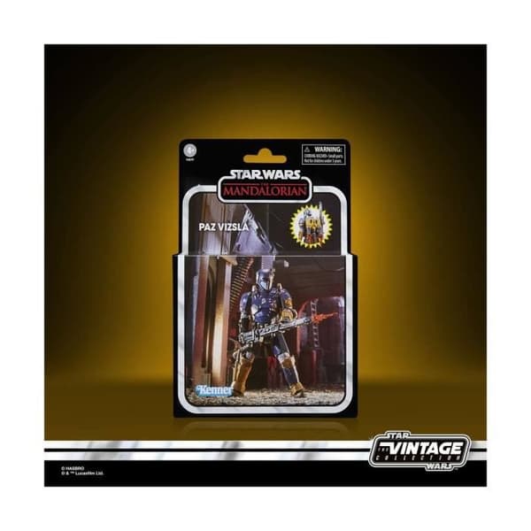 Figurine - Hasbro - Star Wars : The Mandalorian - Paz Vizsla 10 cm - Samlarfigur - Mixad