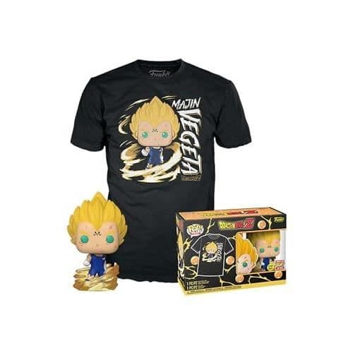 Majin Vegeta GW M Statyett och T-shirt Set - Funko - Dragon Ball - Pop! - Svart - 15 år gammal - Inomhus - Blandat