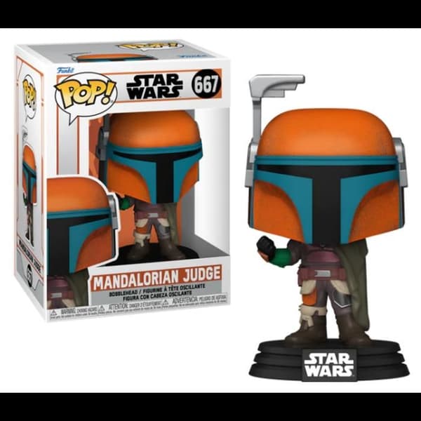 Figurine Pop! - Funko - The Mandalorian - Grå - Officiell licens - Vuxen unisex
