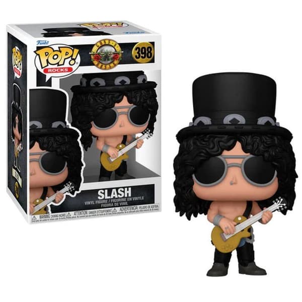 Figurine - FUNKO - Pop Rocks N° 398 - Slash - Guns N' Roses - Svart